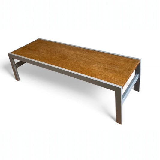 Upcycled Grey & Oak Coffee Table – Modern Industrial Style