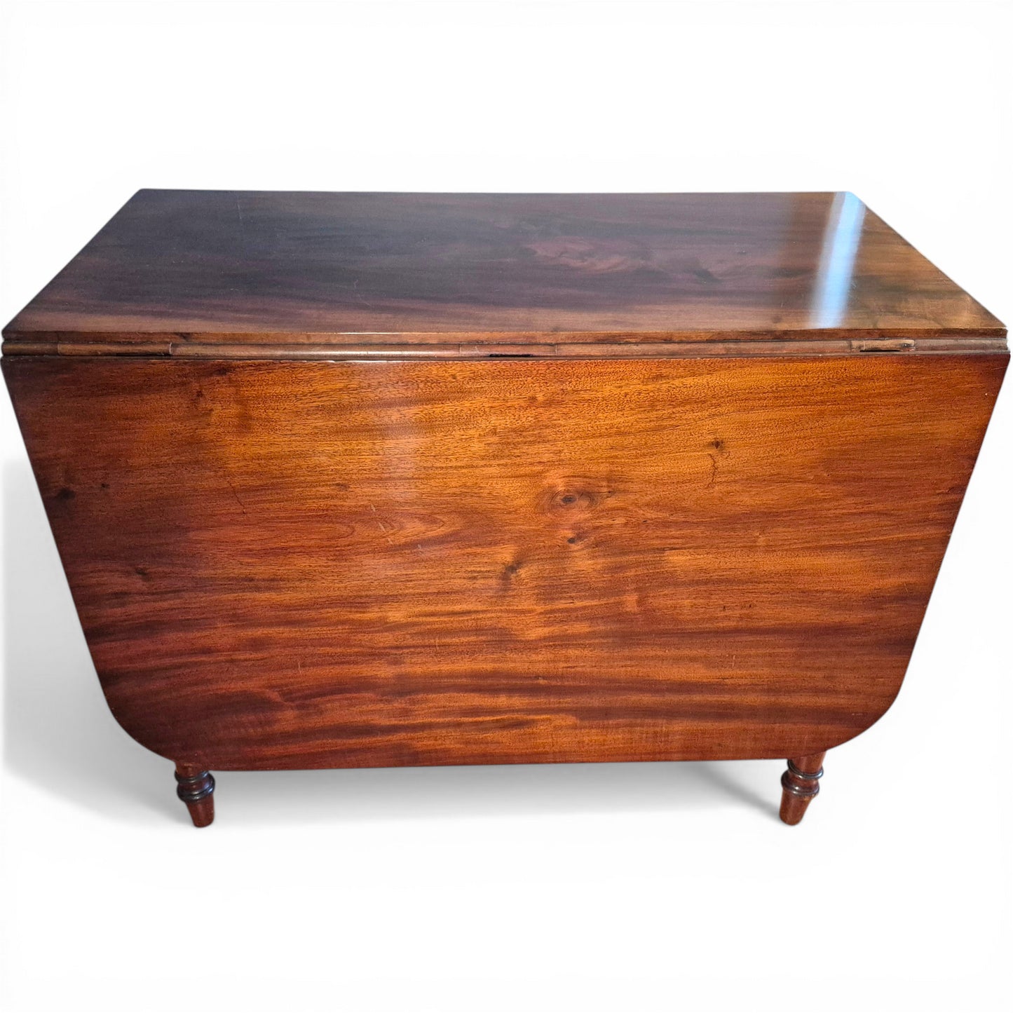 Victorian Mahogany Drop Leaf Dining Table | Antique Gateleg Extendable Kitchen Table