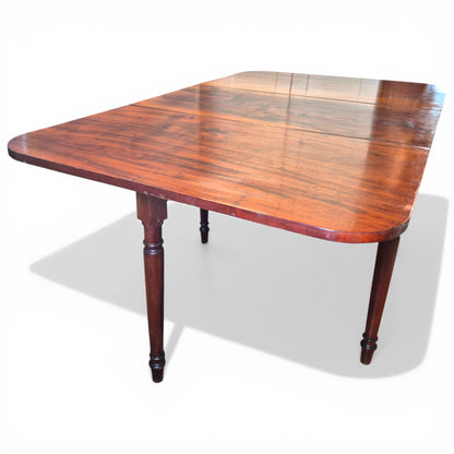 Victorian Mahogany Drop Leaf Dining Table | Antique Gateleg Extendable Kitchen Table