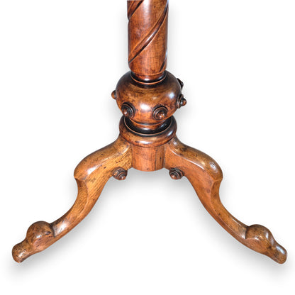 Title: Antique Burr Walnut Chess Table – Victorian Edwardian Games & Occasional Table