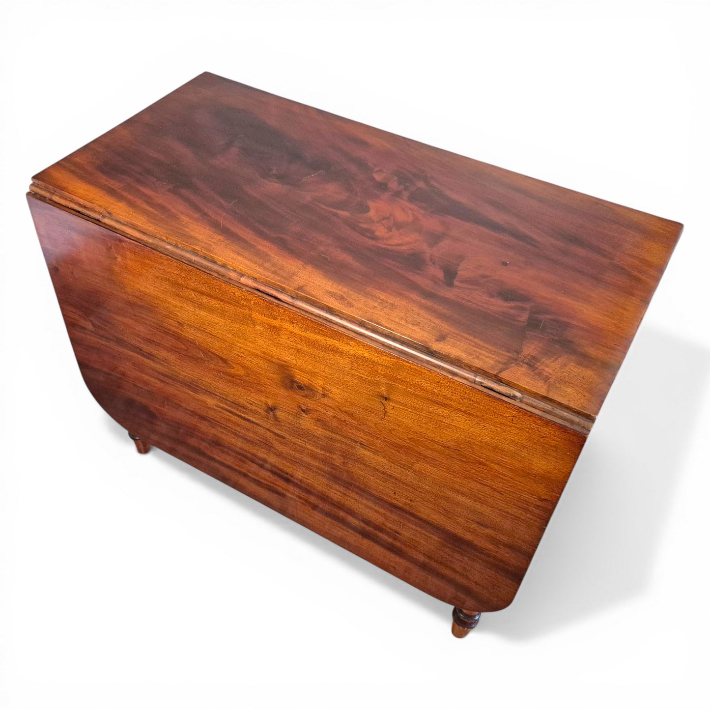 Victorian Mahogany Drop Leaf Dining Table | Antique Gateleg Extendable Kitchen Table