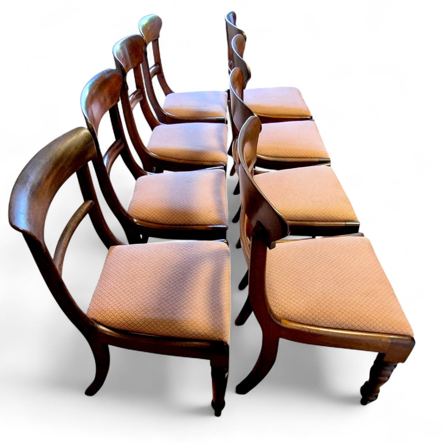 Set of 8 restored Victorian dining chairs – classic English craftsmanship