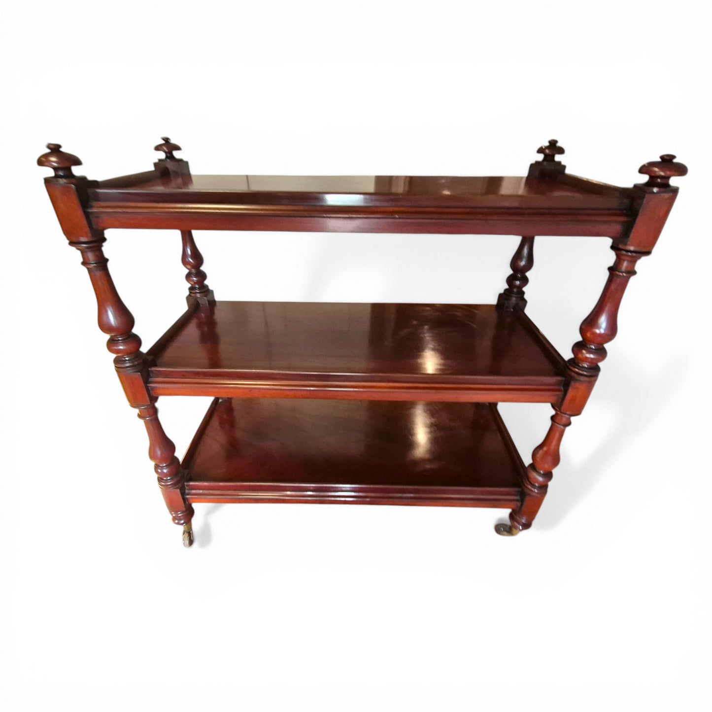 victorian server table turned supports detail