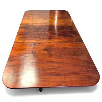 Victorian Mahogany Drop Leaf Dining Table | Antique Gateleg Extendable Kitchen Table