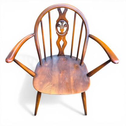 vintage ercol carver hoop back dining chair