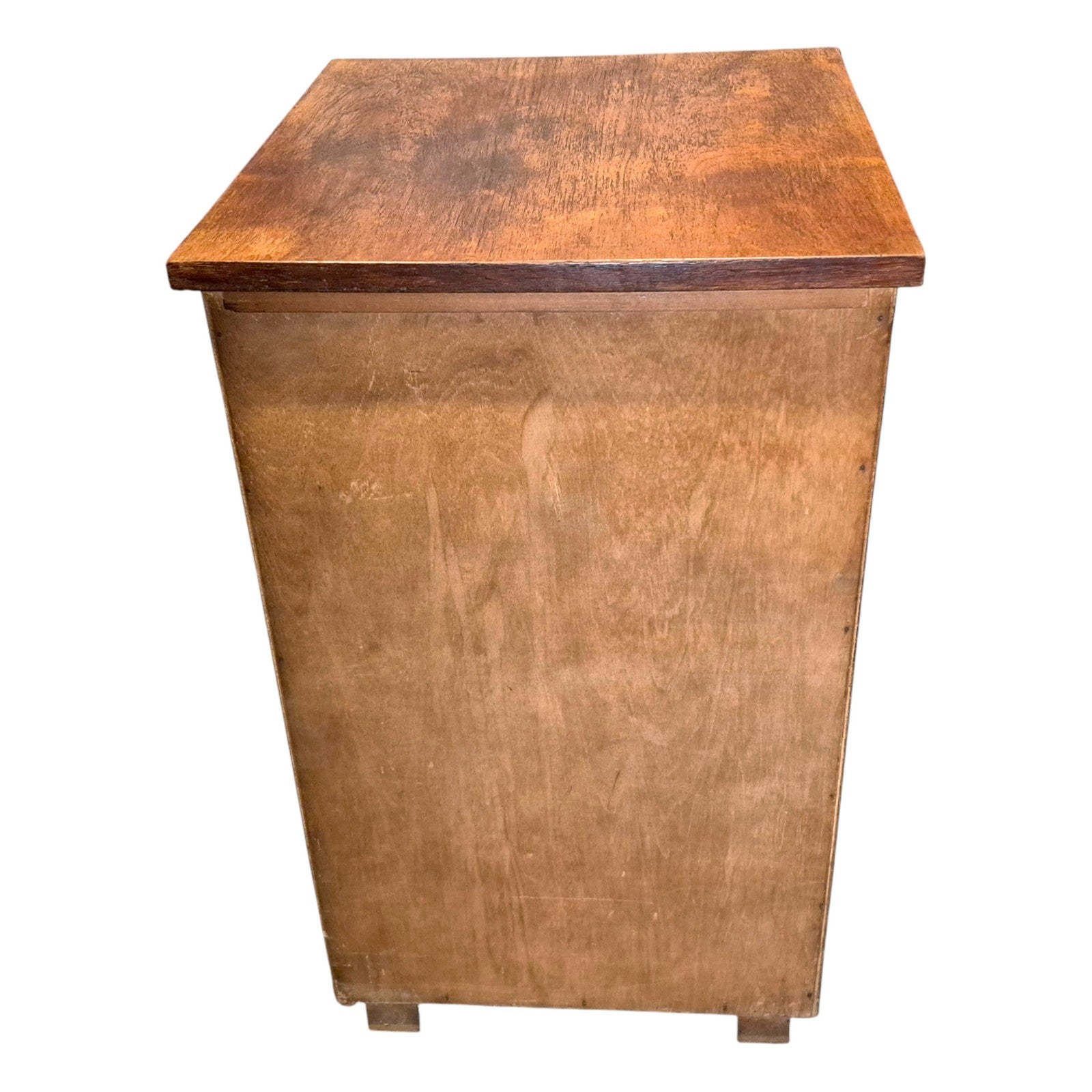 Teak bedside cabinet – back view